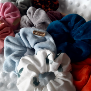 Scrunchies baby lOUSOUN σετ των 4τεμ. - ύφασμα, δώρα για μωρά, για παιδιά, λαστιχάκια μαλλιών - 2