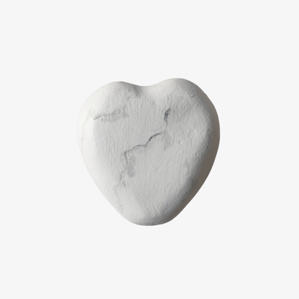 Πρες παπιέ κεραμική καρδιά λευκό εφέ μαρμάρου 5εκΧ5εκ - καρδιά, διακοσμητικά, αξεσουάρ γραφείου, ειδη δώρων