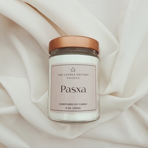 The Candle Factory Pasxa Χειροποίητο Κερί Σόγιας 250ml. - αρωματικά κεριά, κερί σόγιας, soy candles, vegan κεριά - 3