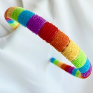 Στέκα Rainbow Girl - στα χρώματα του ουράνιου τόξου - ουράνιο τόξο, αξεσουάρ μαλλιών, headbands