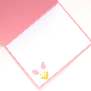Πασχαλινή ευχετήρια κάρτα με λαγό και λουλούδια - πάσχα, ευχετήριες κάρτες - 5