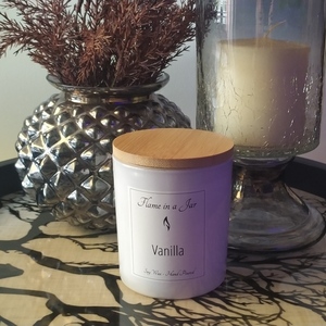 Φυτικό Αρωματικό Κερί Σόγιας Vanilla 220gr - αρωματικά κεριά, διακοσμητικά, κερί σόγιας, vegan κεριά - 5