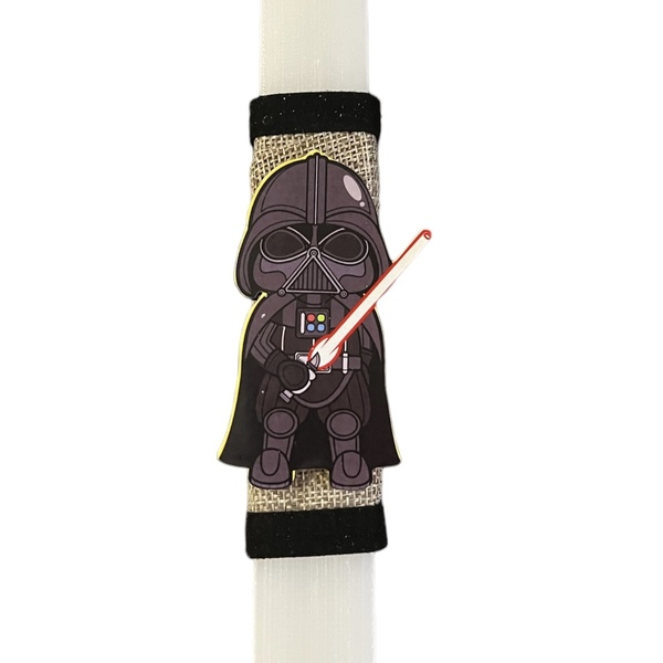 Λαμπάδα αρωματική λευκή Star Wars Vader, 32 εκ.. - λαμπάδες, για ενήλικες, για εφήβους - 3