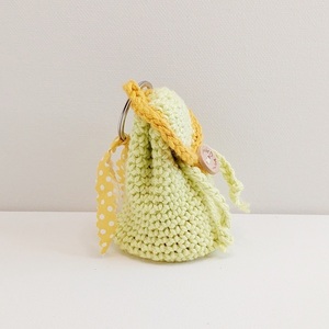 πλεκτό πορτοφόλι lemon backpack με κρίκο για τα κλειδιά σας 8h × 6εκ. - νήμα, πορτοφόλια κερμάτων - 3