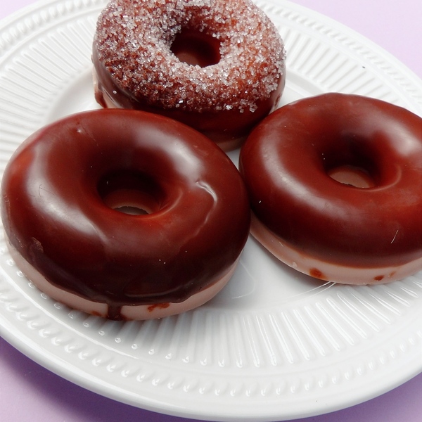 Chocolate hazelnut donut wax melt - αρωματικά κεριά - 3