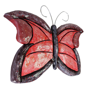 3D χειροποίητη πεταλούδα από πηλό 27x20x2 - διακοσμητικά, πίνακες ζωγραφικής - 2