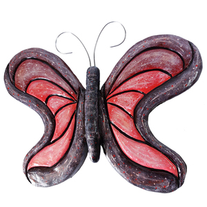3D χειροποίητη πεταλούδα από πηλό 27x21x2 - διακοσμητικά, πίνακες ζωγραφικής - 3