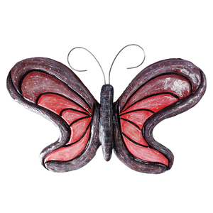3D χειροποίητη πεταλούδα από πηλό 27x21x2 - διακοσμητικά, πίνακες ζωγραφικής - 4