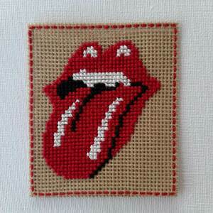 Κεντητός σελιδοδείκτης "Rollings Stones Logo" - σελιδοδείκτες