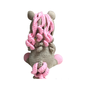 Χειροποίητος πλεκτός μονόκερος amigurumi - λούτρινα, μονόκερος, amigurumi, πασχαλινά δώρα, πλεκτό ζωακι - 3