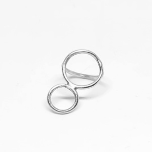 "Okto Ring" - chevalier, ασήμι 925, γεωμετρικά σχέδια, σταθερά, φθηνά