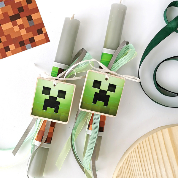 Παιδική λαμπάδα Minecraft 25εκ. - αγόρι, λαμπάδες, για παιδιά, games - 3