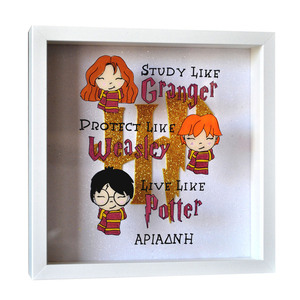 Σετ 2 τμχ Λαμπάδα 30cm και Ξύλινο Φωτιστικό Καδράκι Harry Potter Hermione Granger - σετ, για παιδιά, για εφήβους, ήρωες κινουμένων σχεδίων, προσωποποιημένα - 4