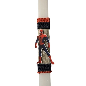 Λαμπάδα αρωματική γαλάζια με φιγούρα spiderman, 32 εκ.. - αγόρι, λαμπάδες, σούπερ ήρωες, ήρωες κινουμένων σχεδίων - 3