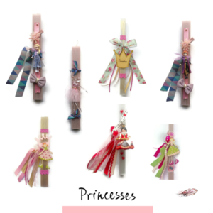 Λαμπάδα με Πριγκίπισσα Κορώνα και Καρδούλες Γκρι Αρωματική 30cm - κορίτσι, λαμπάδες, για παιδιά, πριγκίπισσες, παιχνιδολαμπάδες - 5
