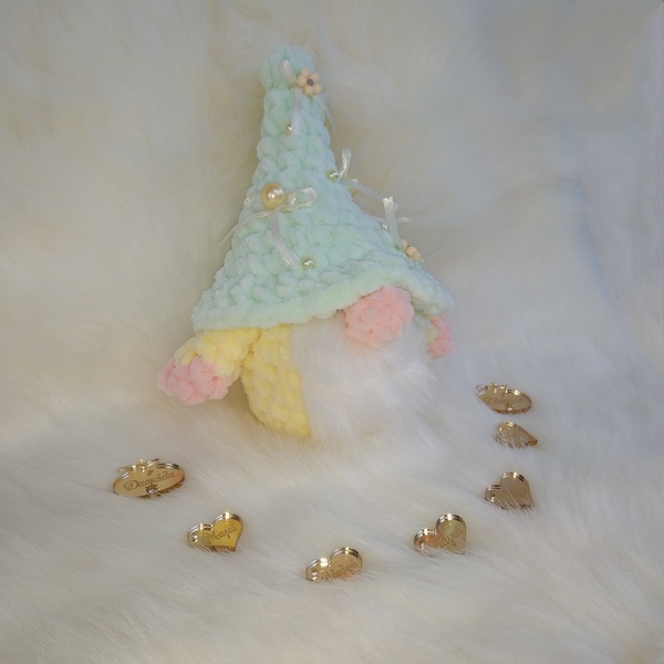 Ανοιξιάτικο κίτρινο Gnome Νανάκι - στολίδι, διακοσμητικά, για ενήλικες, δώρο πάσχα, για δασκάλους - 4