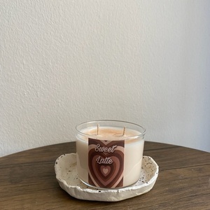 αρωματικό κερί σε ποτήρι (καφές&καμμένη ζάχαρη) - αρωματικά κεριά, διακοσμητικά, κεριά - 2