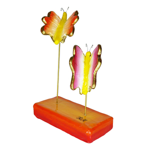 3D Χειροποίητες πεταλούδες από πηλό 14,5x23x7 - πηλός, μινιατούρες φιγούρες - 2