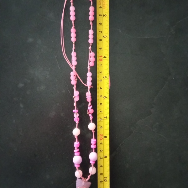 κολιέ ουρά γοργόνας σε ροζ φούξια αποχρώσεις - charms, κορίτσι, χάντρες, γοργόνα, για παιδιά - 4