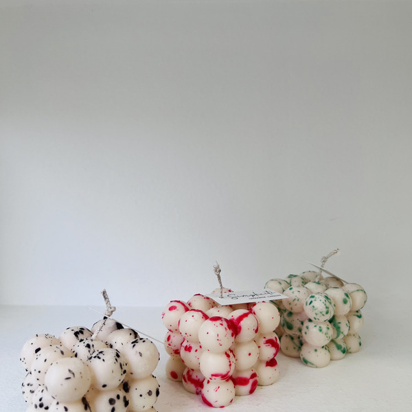 bubble cube with dots - αρωματικά κεριά