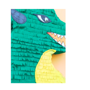 Πράσινος Δράκος / Green Dragon 50X40X10 εκ. - πινιάτες, για παιδιά, ζωάκια - 4