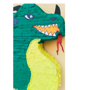 Πράσινος Δράκος / Green Dragon 50X40X10 εκ. - πινιάτες, για παιδιά, ζωάκια - 3