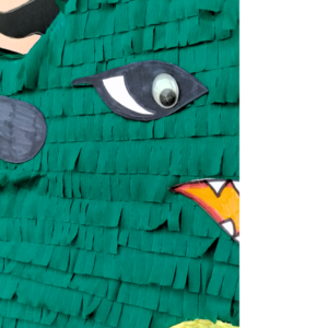 Πράσινος Δράκος / Green Dragon 50X40X10 εκ. - πινιάτες, για παιδιά, ζωάκια - 5