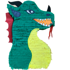 Πράσινος Δράκος / Green Dragon 50X40X10 εκ. - πινιάτες, για παιδιά, ζωάκια