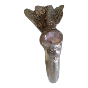 Ασημένιο Δαχτυλίδι - watch me blossom II - ημιπολύτιμες πέτρες, ασήμι 925, λουλούδι, σταθερά - 2