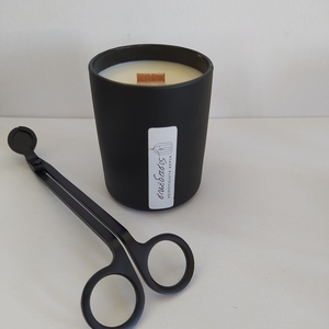 Αρωματικό κερί σε μαύρο ποτήρι 220ml - αρωματικά κεριά, κεριά, κεριά & κηροπήγια, κεριά σε βαζάκια