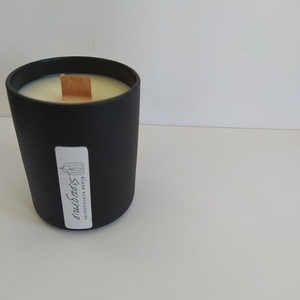 Αρωματικό κερί σε μαύρο ποτήρι 220ml - αρωματικά κεριά, κεριά, κεριά & κηροπήγια, κεριά σε βαζάκια - 2