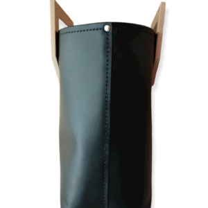 Χειροποίητη Δερμάτινη γυναικεία τσάντα χειρός –KA202 - δέρμα, ξύλο, all day, χειρός, tote - 2