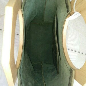 Χειροποίητη Δερμάτινη γυναικεία τσάντα χειρός –KA201 - δέρμα, ξύλο, all day, χειρός, tote - 4