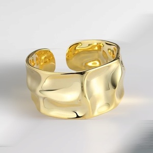 Ατσάλινο Δαχτυλίδι FANY Αυξομειούμενο μέγεθος σε Χρυσό ή Ασημί - γεωμετρικά σχέδια, ατσάλι, boho, αυξομειούμενα, φθηνά - 3