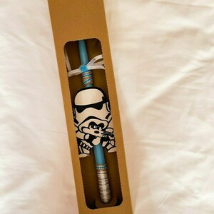 Λαμπάδα "Star Wars" χειροποίητη με ξύλινο διακοσμητικό - λαμπάδες, σούπερ ήρωες, ήρωες κινουμένων σχεδίων - 3