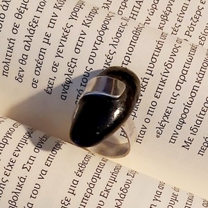 "Laς Ring" - ασήμι 925, σταθερά, μεγάλα - 4