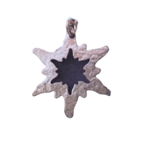 "Snowflake" - charms, ασήμι 925, κοντά