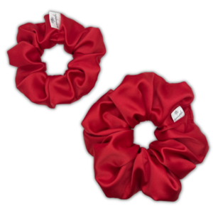 Fire XL satin scrunchie - ύφασμα, για τα μαλλιά, λαστιχάκια μαλλιών, σατεν scrunchies, satin scrunchie - 3