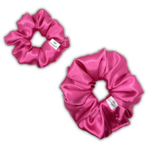 Bubblegum XL satin scrunchie - ύφασμα, για τα μαλλιά, λαστιχάκια μαλλιών, satin scrunchie - 3