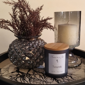 Φυτικό Αρωματικό Κερί Σόγιας Tsoureki 140gr - αρωματικά κεριά, διακοσμητικά, κερί σόγιας, vegan κεριά - 2