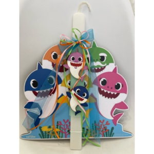 Λαμπάδα Baby Shark - λαμπάδες, για παιδιά, ήρωες κινουμένων σχεδίων, για μωρά