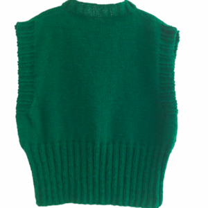 .Πλεκτό αμάνικο sweater - μαλλί, ακρυλικό - 5