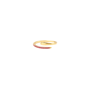 Χειροποίητο δαχτυλίδι από ασήμι με κόκκινα ζιρκόν|Red Zircon - ασήμι, ημιπολύτιμες πέτρες, βεράκια, σταθερά, φθηνά - 3