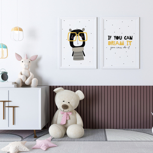 Σετ αφίσες για παιδικό δωμάτιο Dream A3 - κορίτσι, αγόρι, αφίσες, ζωάκια - 4