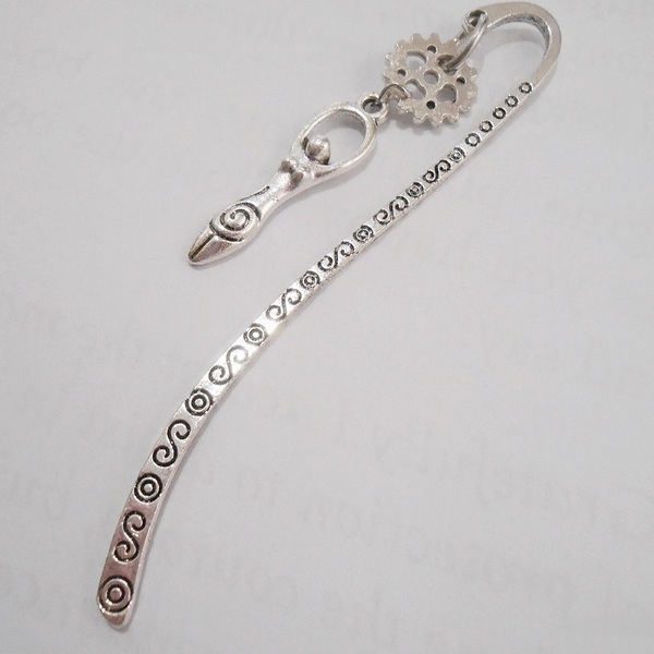 Αντικέ σελιδοδείκτης Τριπλή θεά Εκάτη Triple moon bookmark Triple goddess - σελιδοδείκτες, μεταλλικά στοιχεία - 4