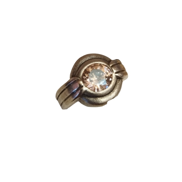 "Pink shine ring" - ασήμι 925, γεωμετρικά σχέδια, boho, σταθερά