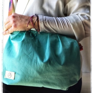 τσάντα χιαστί / ώμου με πολύχρωμο ιμάντα-Αντίγραφο - ύφασμα, clutch, χιαστί, all day - 3