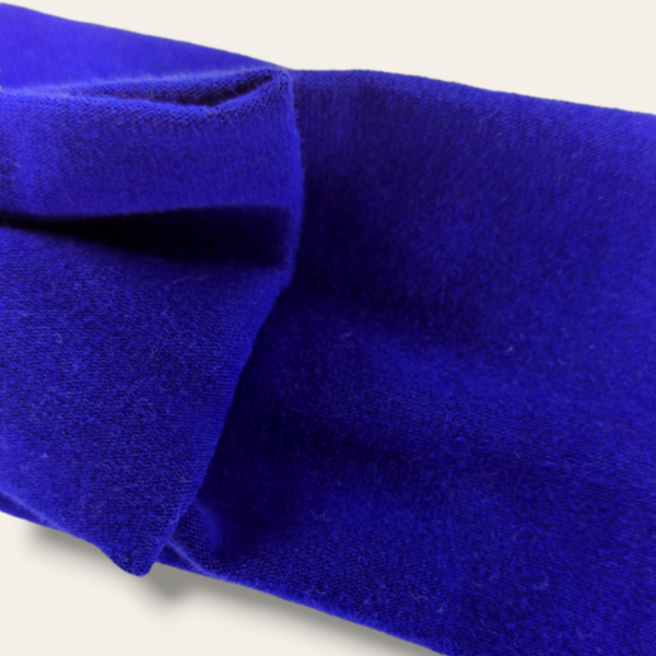 Χειροποίητη υφασμάτινη ελαστική βρεφική κορδέλα με φιογκάκι σε navy blue χρώμα - βρεφικά, για παιδιά, αξεσουάρ μαλλιών - 2