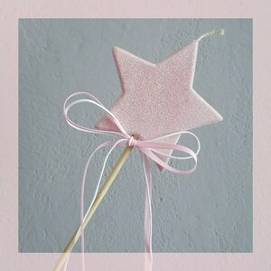 Λαμπάδα αστέρι ραβδί με glitter - κορίτσι, για παιδιά, πριγκίπισσες, νεράιδες - 4