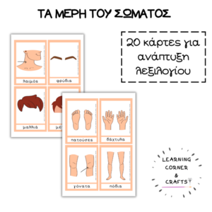 Εκπαιδευτικές Κάρτες - ΤΑ ΜΕΡΗ ΤΟΥ ΣΩΜΑΤΟΣ - αφίσες, κάρτες, φύλλα εργασίας - 3